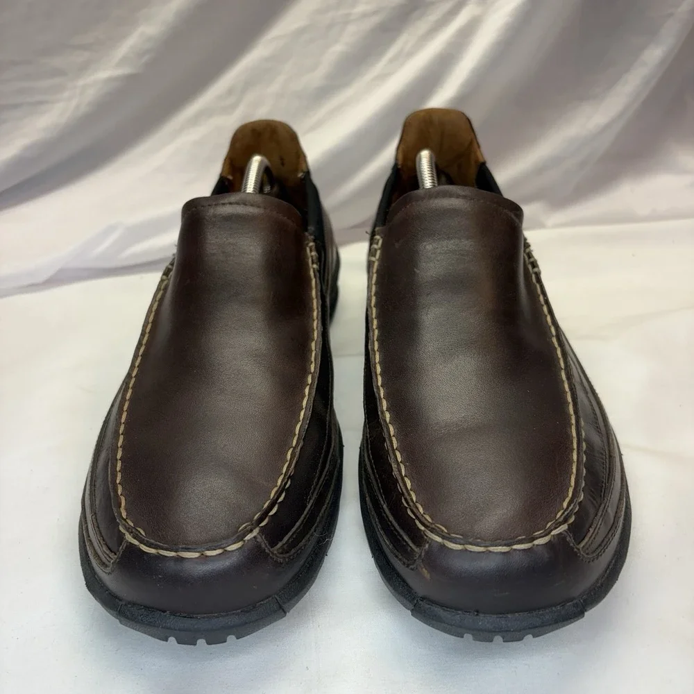 Timberland Smart Loafers Comfort Men's Brown Leather Slip-On Shoes Size 11 M